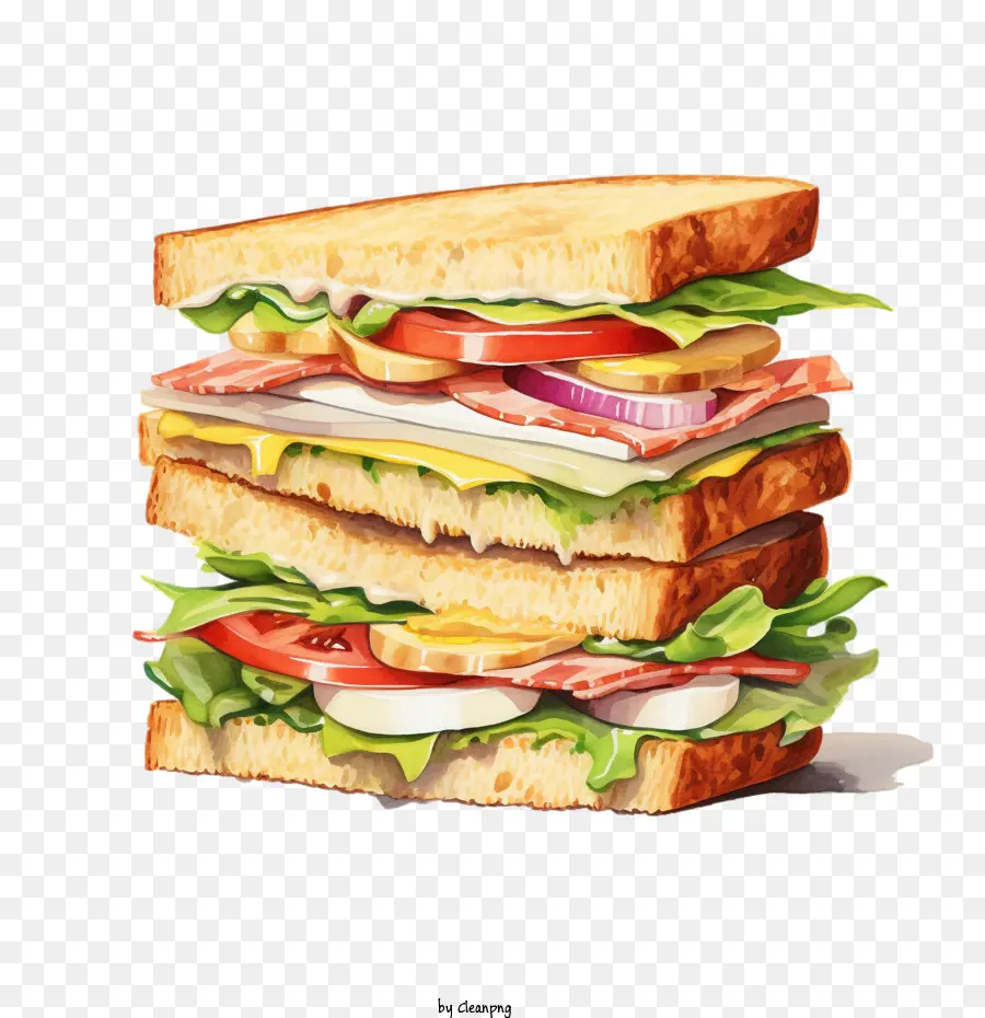 Sandwich，Salade PNG