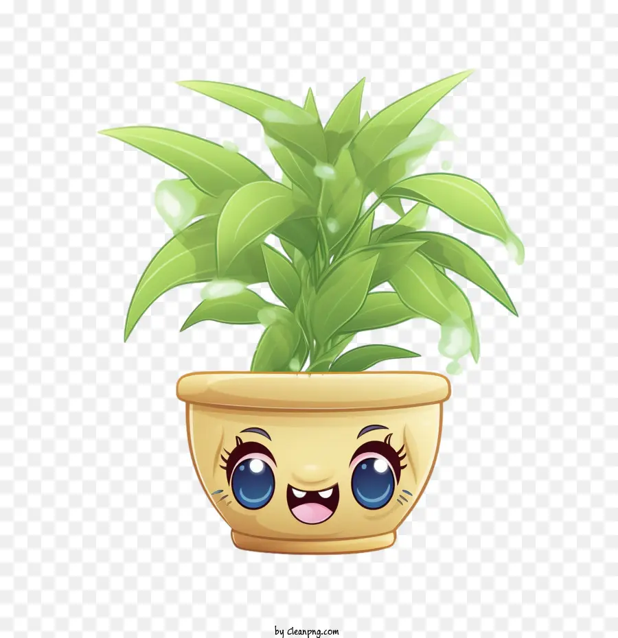 Bambou Porte Bonheur，Plante Souriante PNG