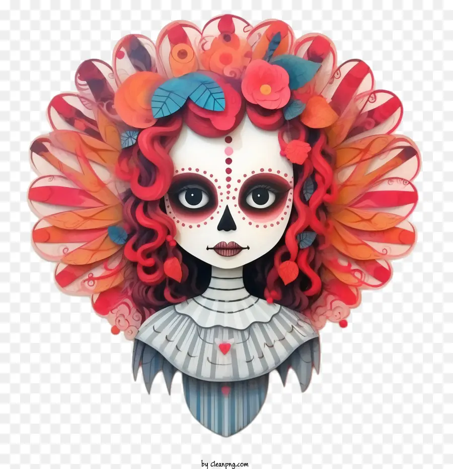 Skelita Calaveras，Le Jour Des Morts PNG