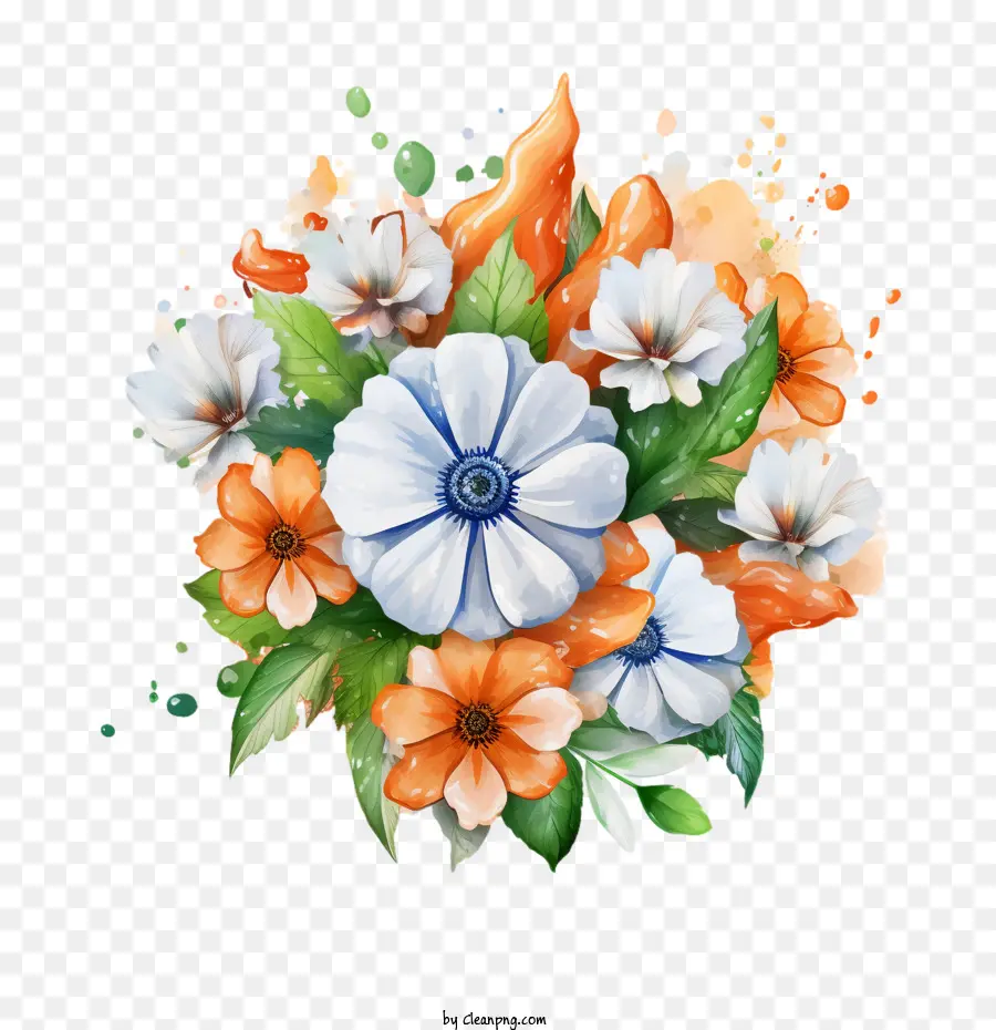 Fête De L'indépendance De L'inde，Composition Florale PNG