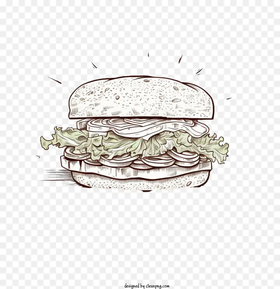 Sandwich，Burger PNG
