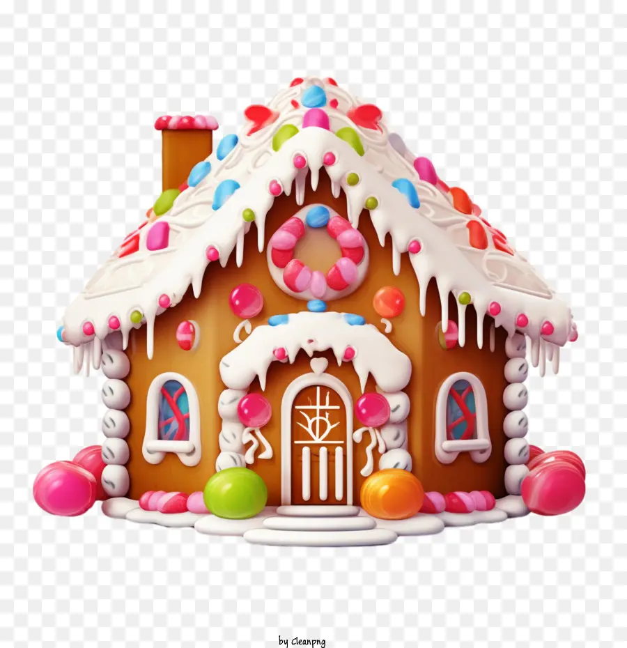 Noël，Maison En Pain D'épice PNG