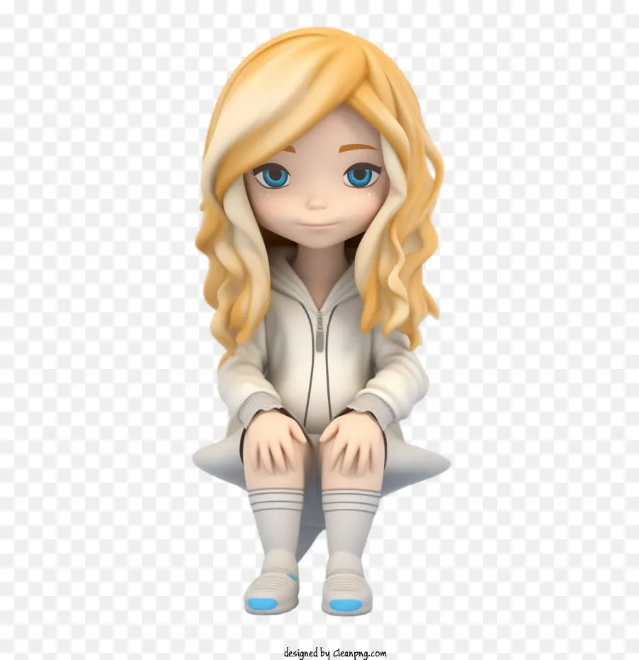 Fille，Fille Blonde PNG