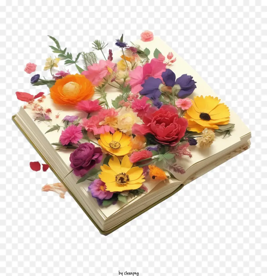 Livre，Fleur PNG