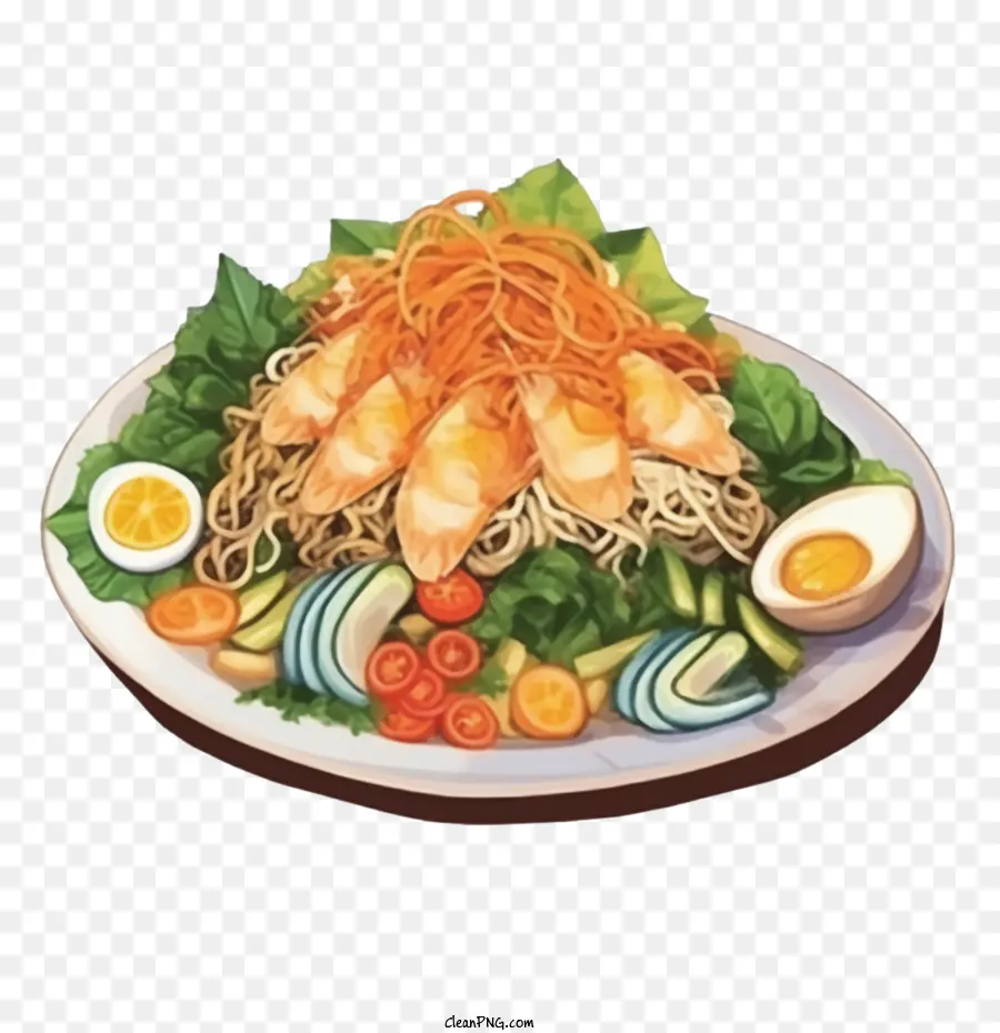 Nouilles，Nouilles Aux Crevettes PNG