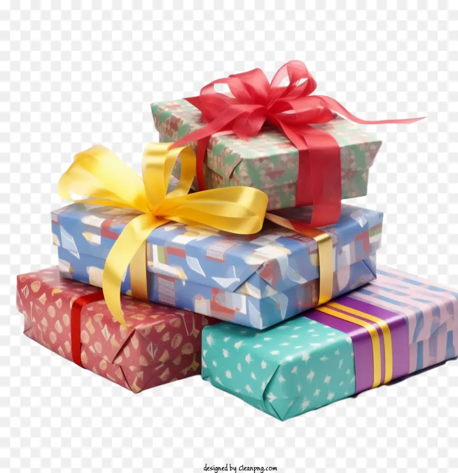 Boîtes Cadeau，Papier D'emballage PNG