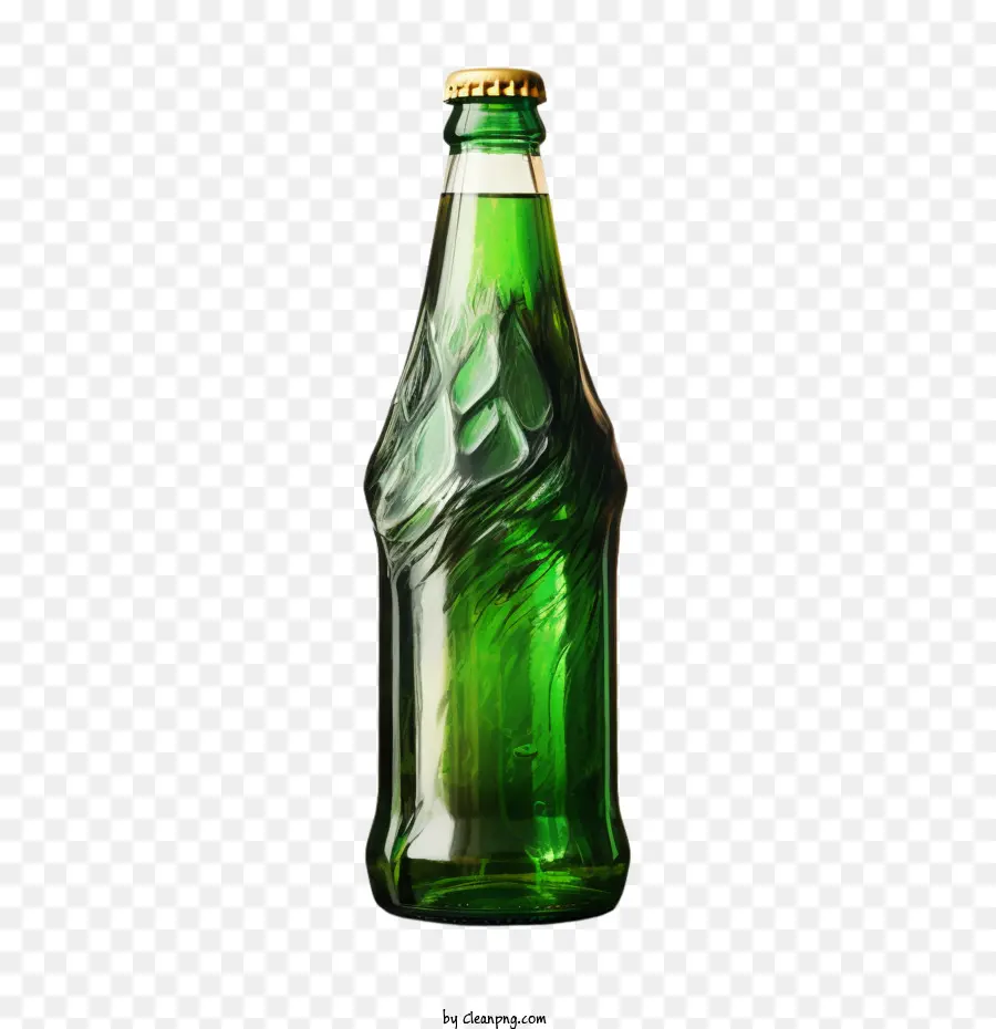 Bouteille De Bière，Bouteille Verte PNG