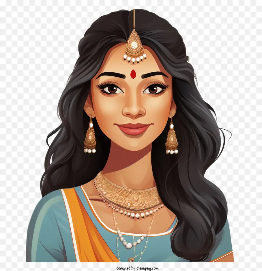 Femme Indienne，Jeune Fille Indienne PNG