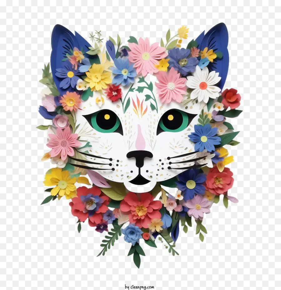 Chat Floral，Chat PNG