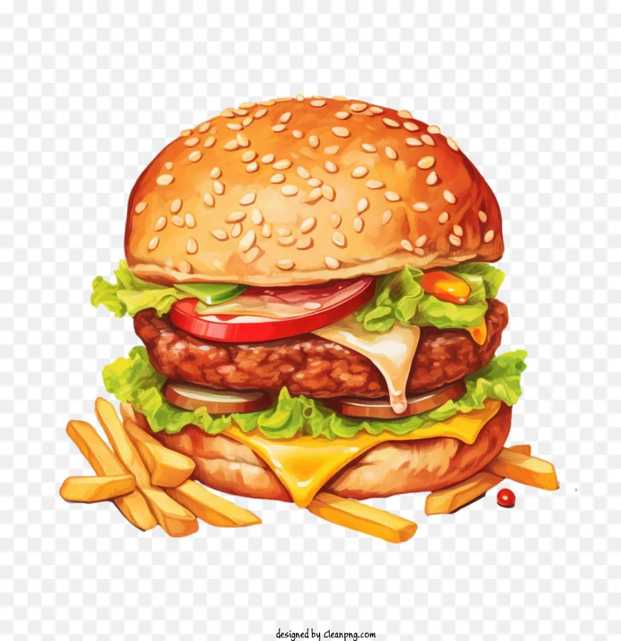 Hamburger，Cheeseburger PNG