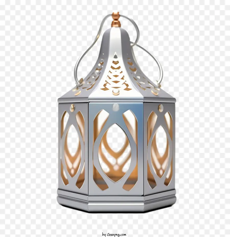 Islamique De La Lampe，Lanterne Argentée PNG