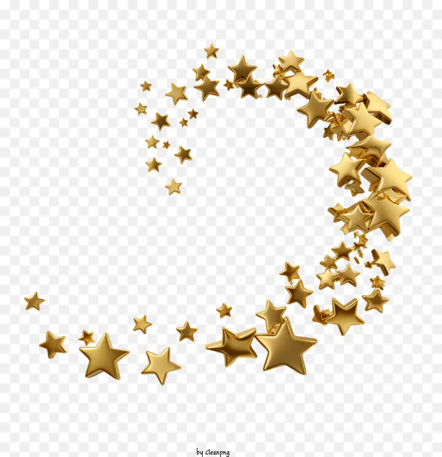 étoiles D'or，Or PNG