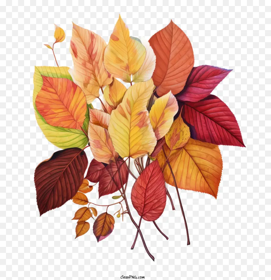 Feuilles D'automne，Automne PNG