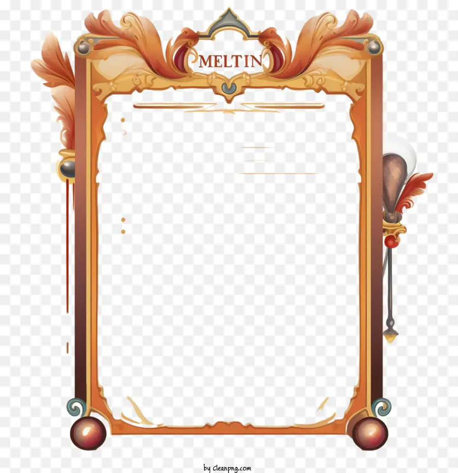 Modèle De Note，Cadre Décoratif PNG