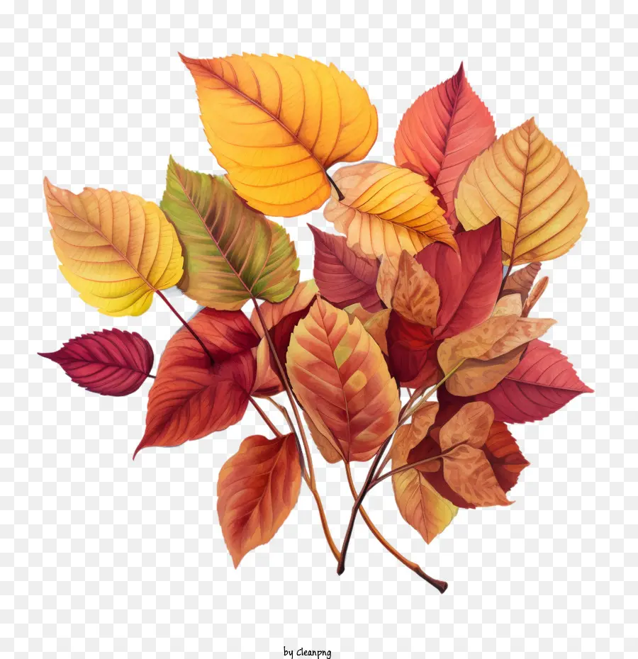 Feuilles D'automne，Automne PNG