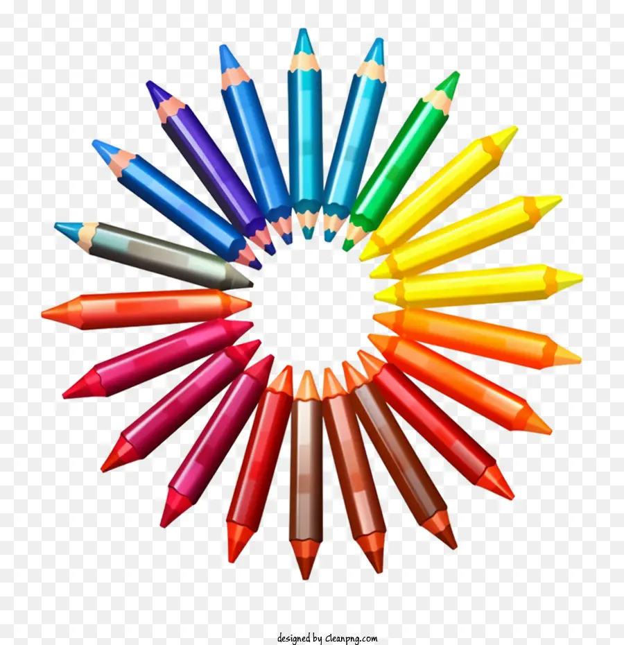 Colorie，Crayons De Couleur PNG