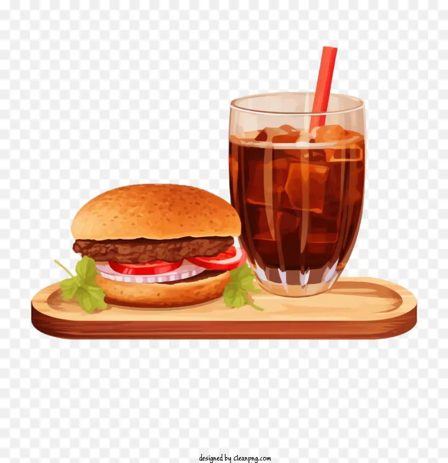 Cola，Hamburger PNG