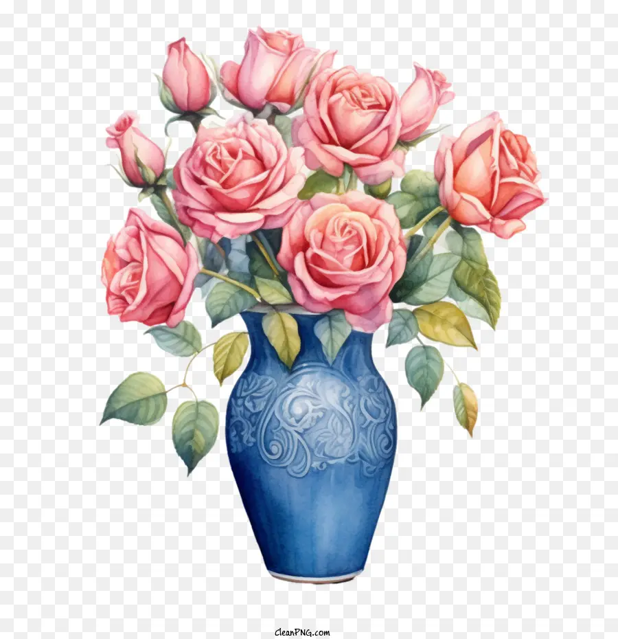 Rose，Vase PNG