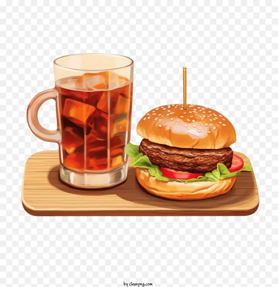 Cola，Hamburger PNG