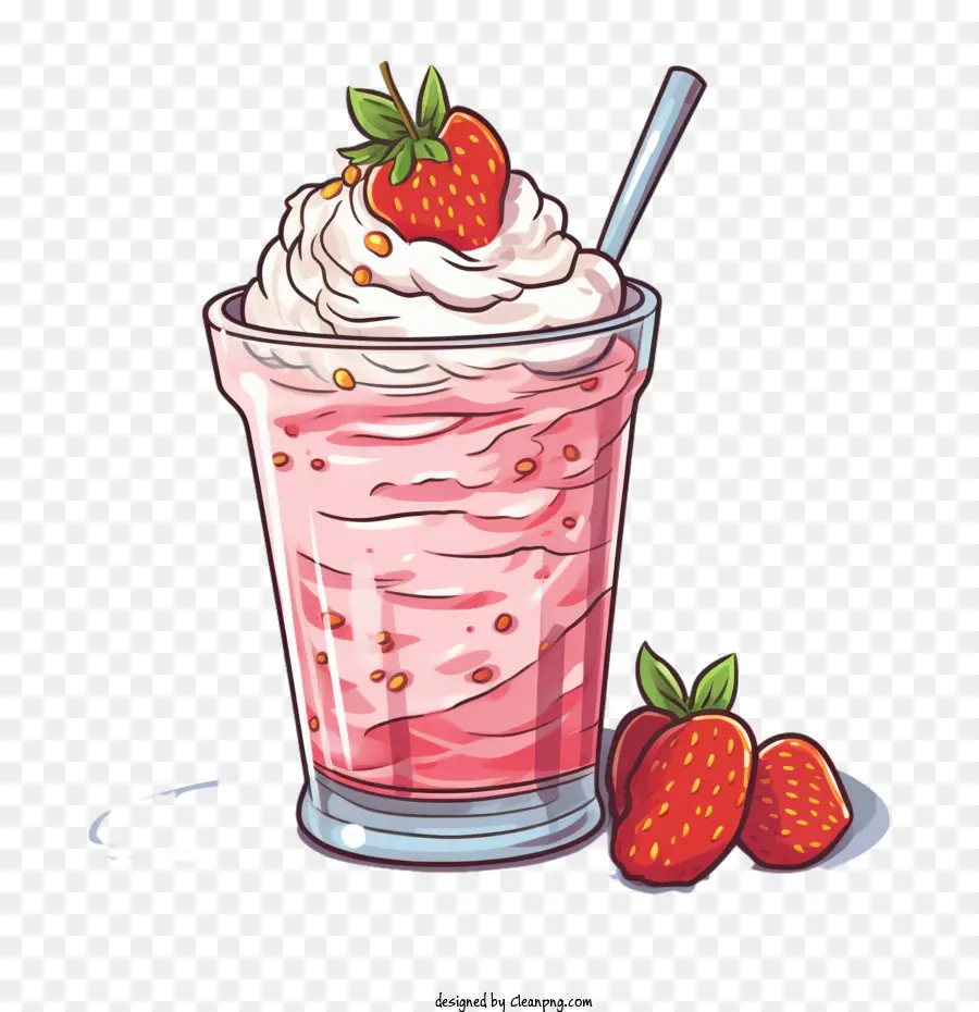 Milk Shake Aux Fraises，Milk Shake PNG