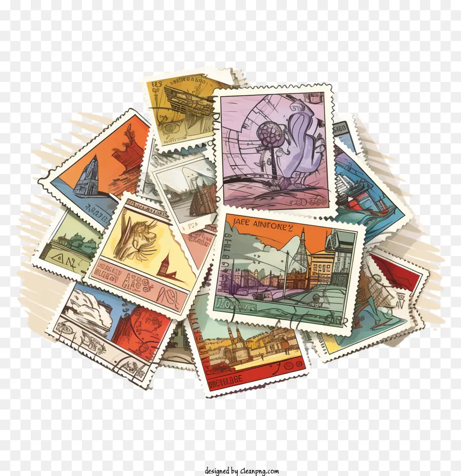 Journée Du Timbre Poste，Timbres PNG