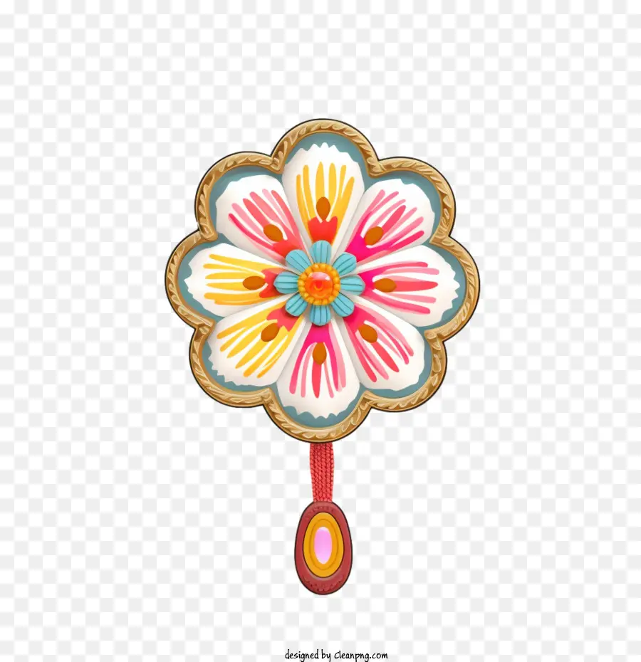 Raksha Bandhan，Ornement Floral PNG