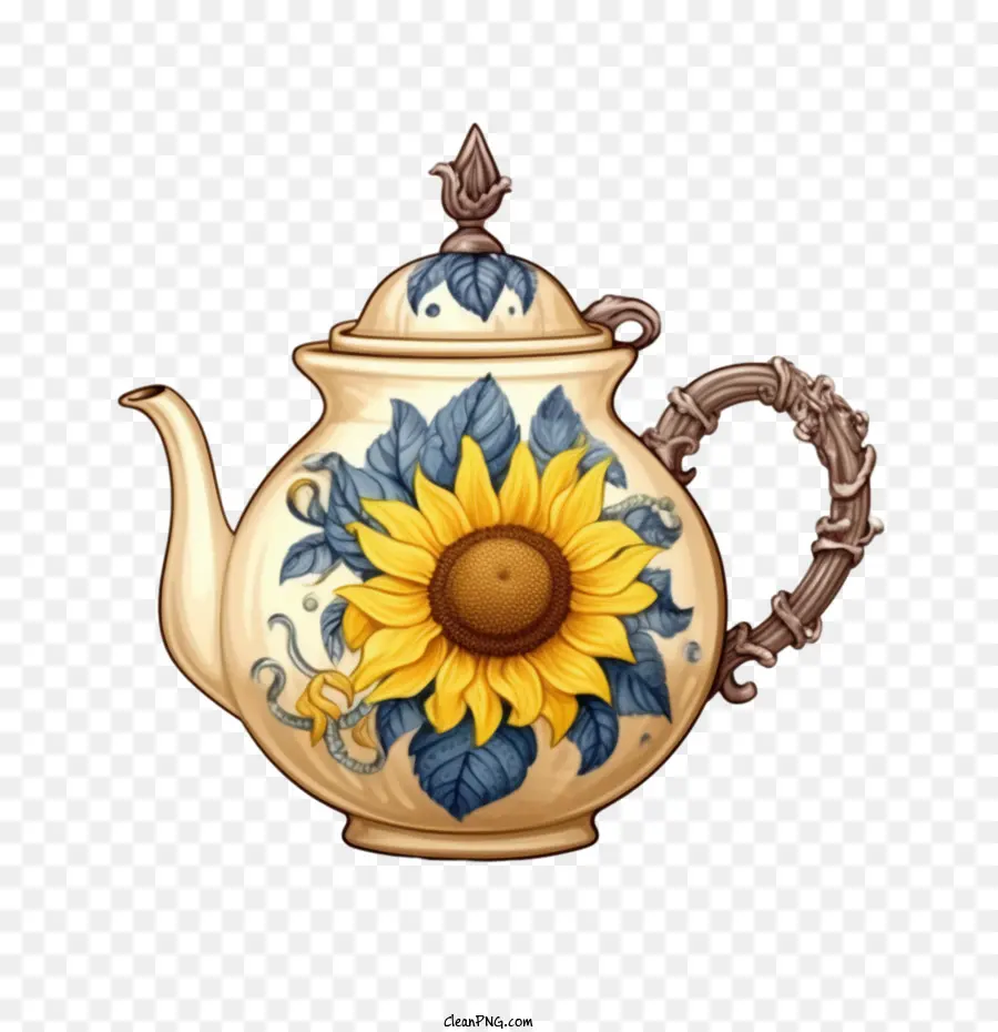 Théière，Tournesol PNG