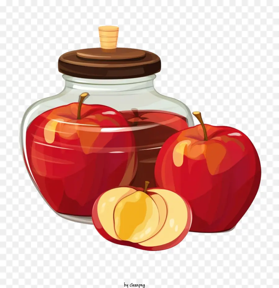 Rosh Hashana，Pomme Et Pot PNG