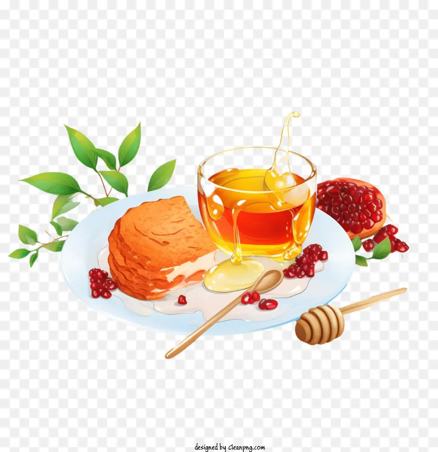 Rosh Hashana，Miel Et Grenade PNG