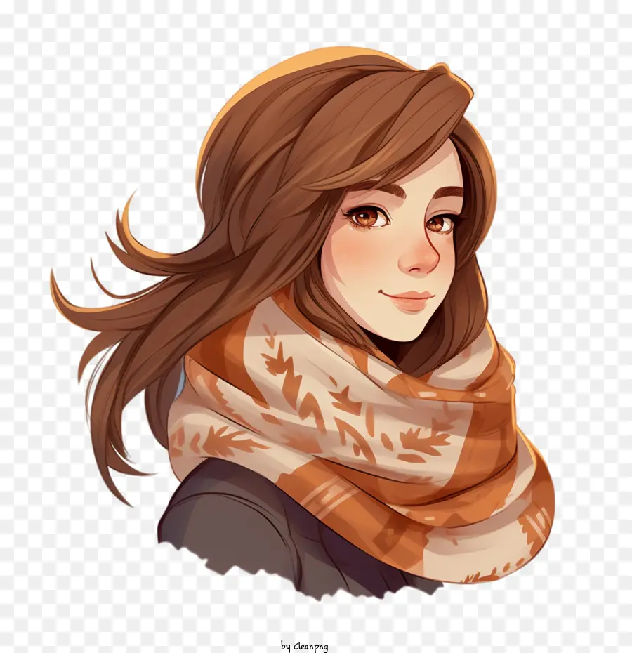 Fille D'automne，Fille PNG