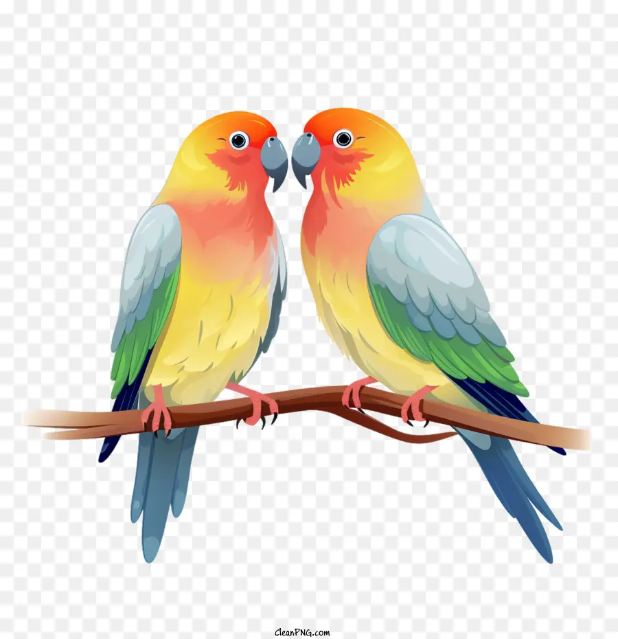 Les Oiseaux D'amour，Jolis Oiseaux PNG