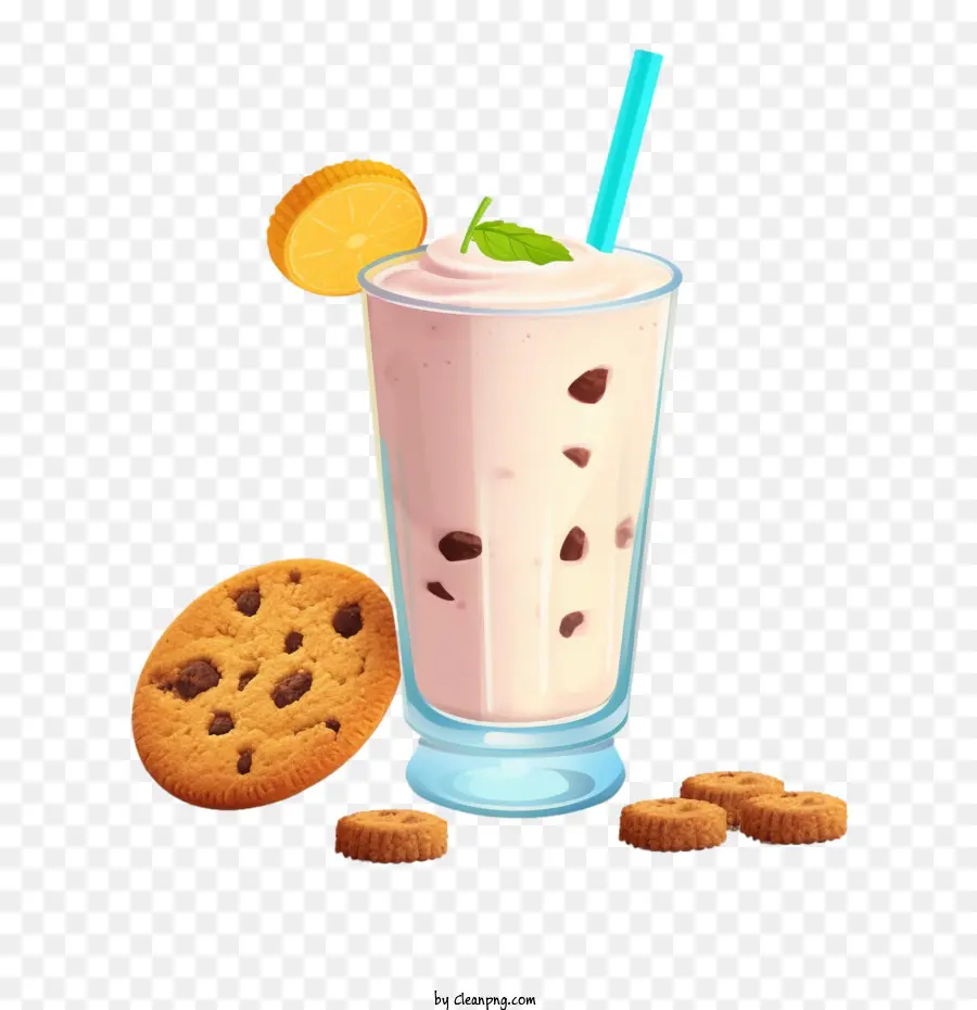 Milk Shake，Cookie PNG