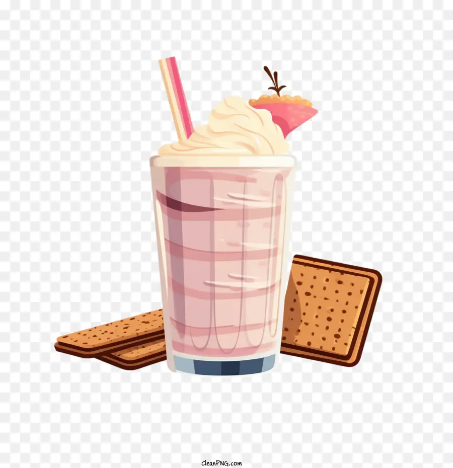 Milk Shake，Biscuit PNG