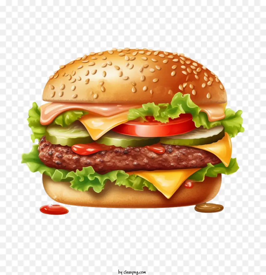 Hamburger，Burger PNG