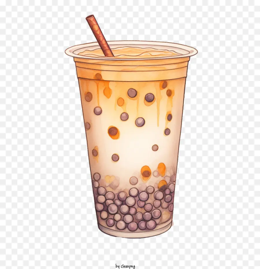 Thé Au Lait à Bulles，Thé Au Lait PNG