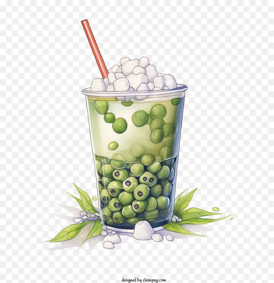 Thé Aux Perles Matcha，Thé Aux Bulles PNG