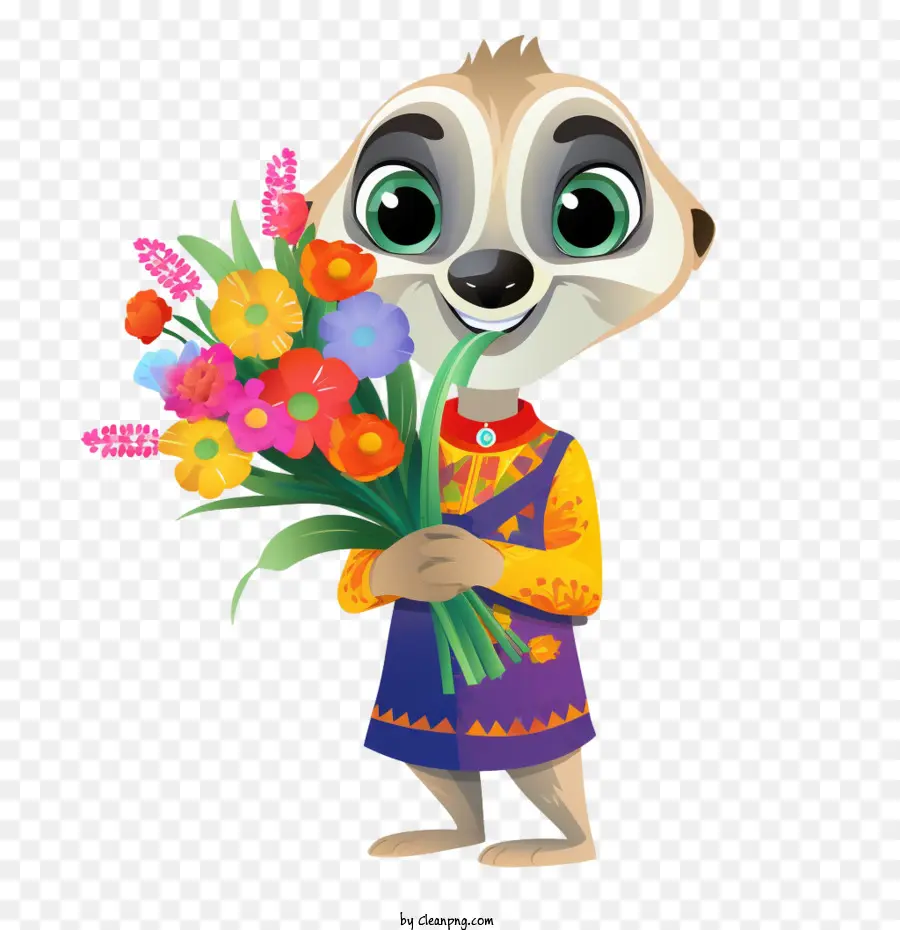 Mignon Meerkat，Tenant Bouquet PNG