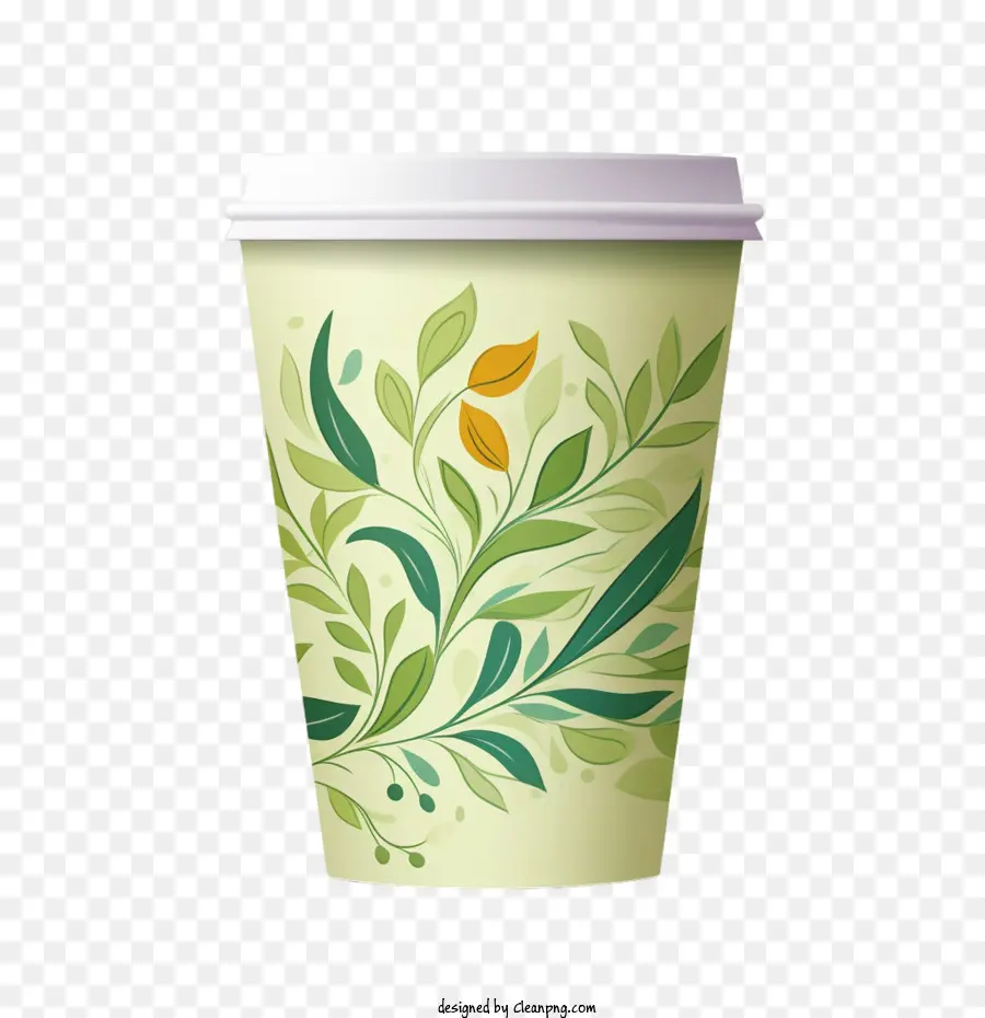 Tasse à Café En Papier Vert，Tasse à Café En Papier PNG