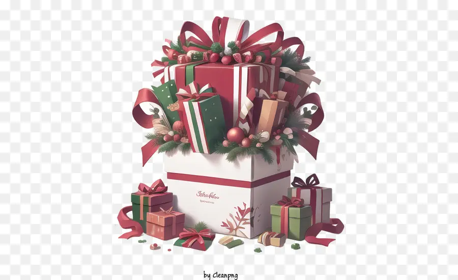 Noël，Boîte Cadeau PNG