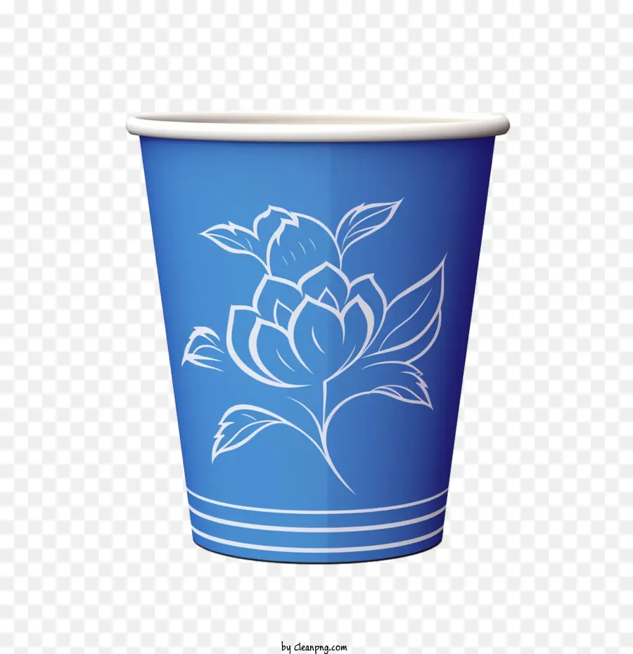 Tasse à Café En Papier，Tasse à Café En Papier Bleu PNG