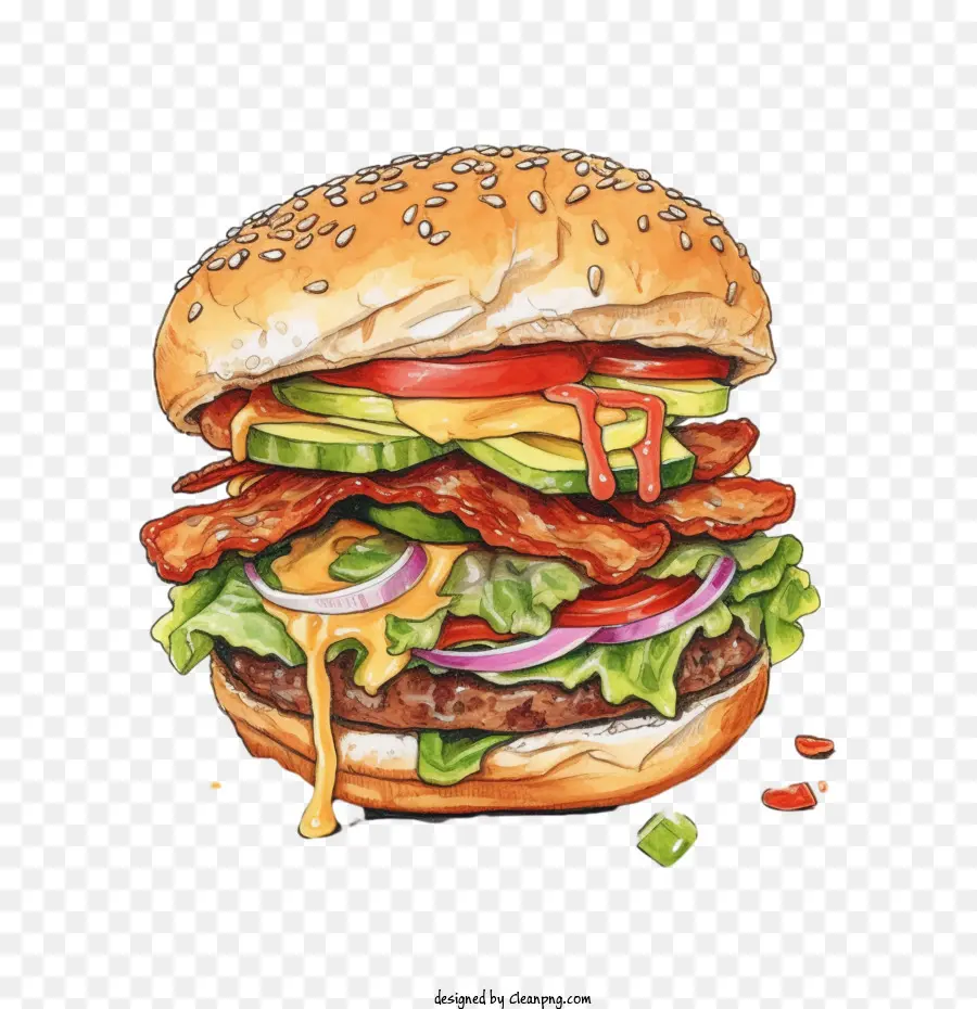 Hamburger，Burger PNG