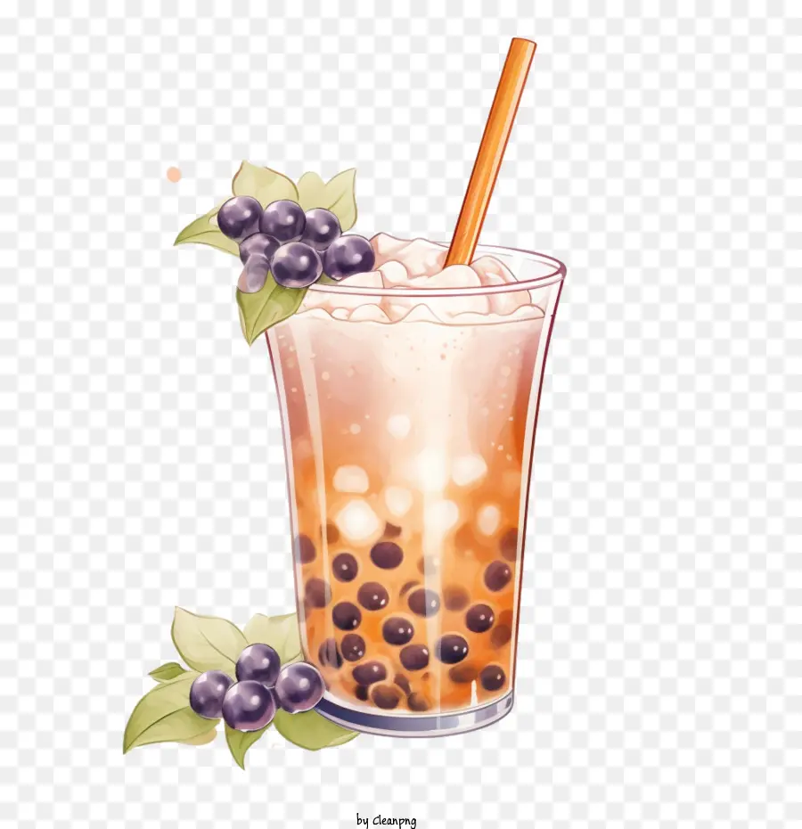 Thé Au Lait Bulle，Thé Aux Bulles PNG