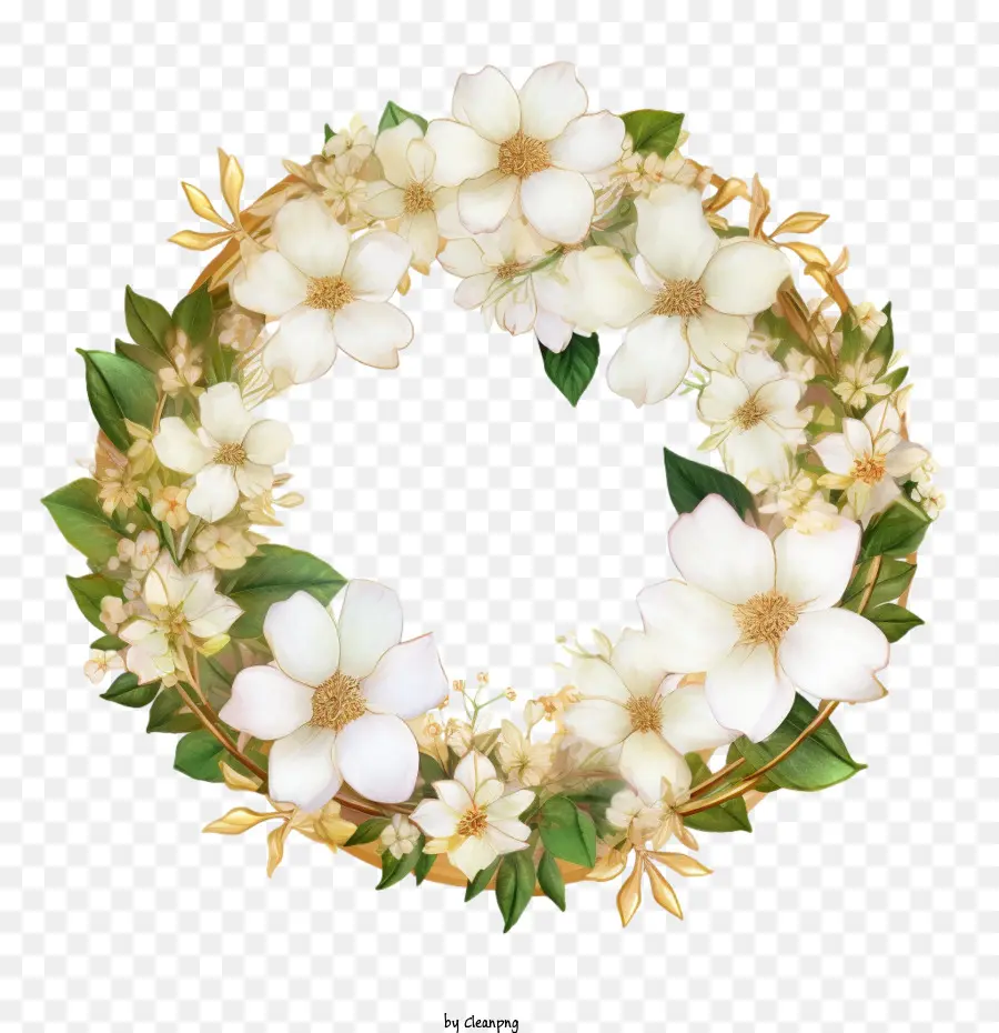 Couronne De Jasmin，Couronne De Fleurs PNG