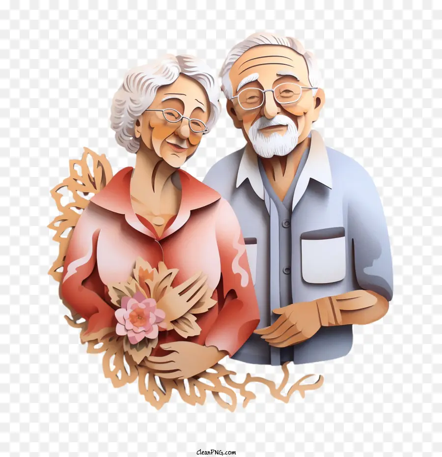 Journée Internationale Des Personnes âgées，Les Grands Parents PNG