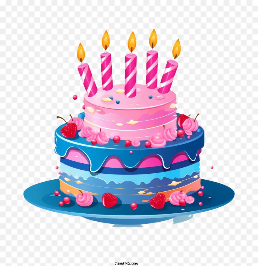Gâteau D'anniversaire，Rose PNG