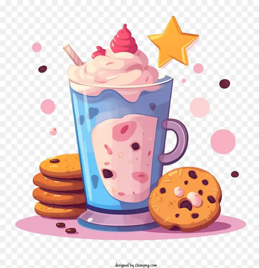 Milk Shake，Cookies PNG