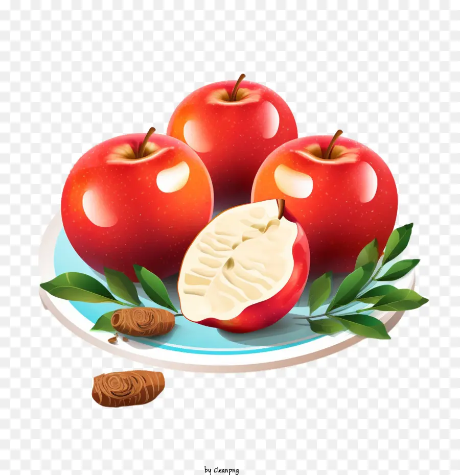 Rosh Hashanah，Pommes Rouges PNG