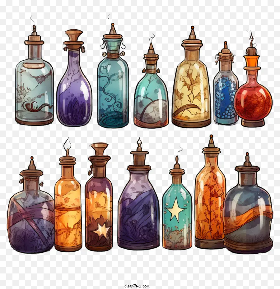 Bouteilles De Potion Magique，La Potion Magique PNG