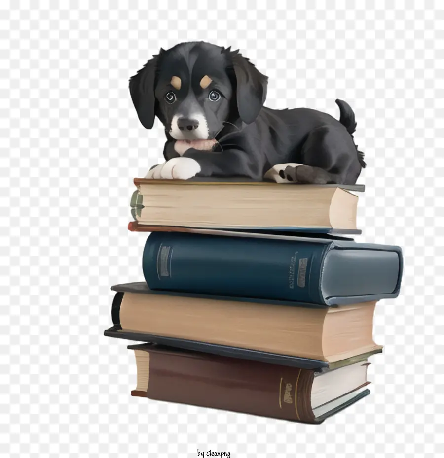 Livre De Lecture，Chiot Mignon PNG