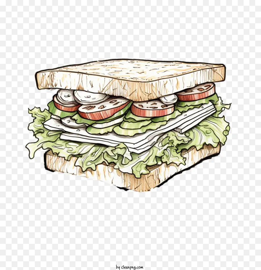 Croquis Du Sorcier Sandwich，Sorcier Sandwich PNG